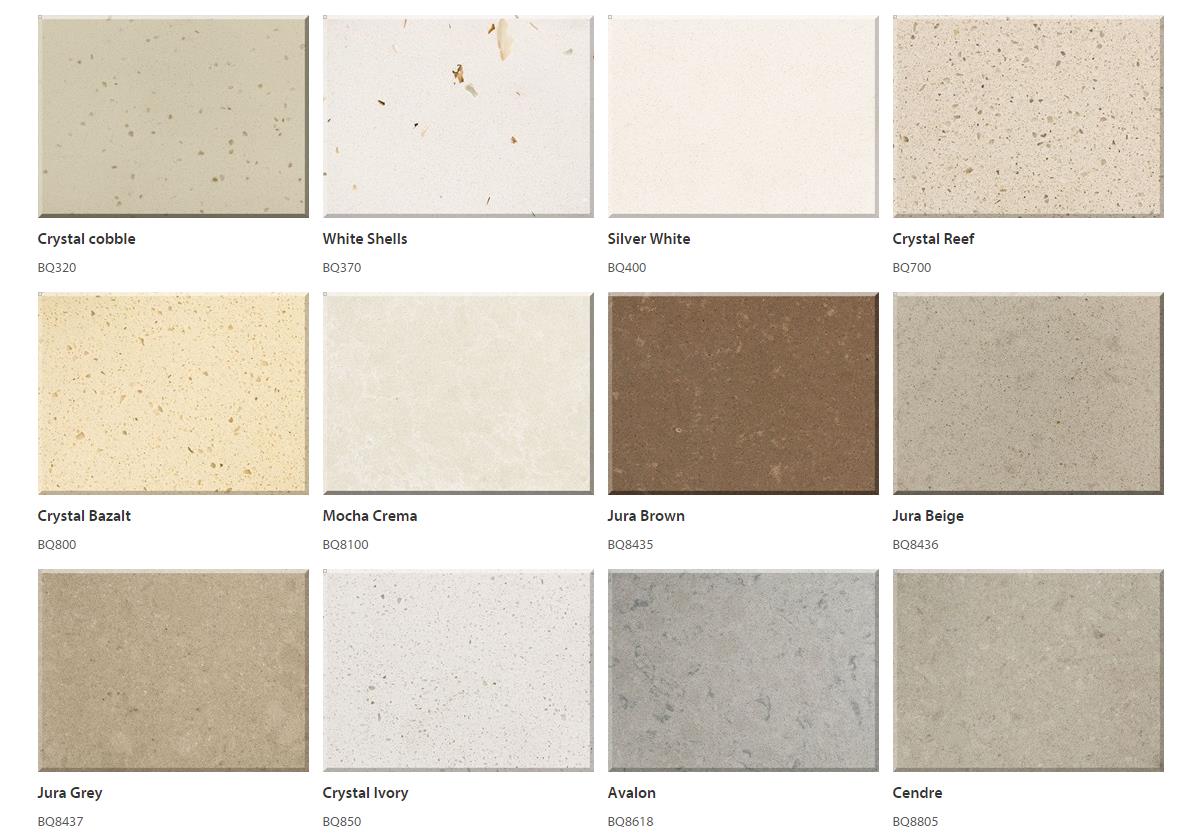 Quartz colors for kitchen countertops, bathroom Vanities, fireplace ...